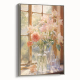 Vintage Botanical Art Prints: Flowers in the Window