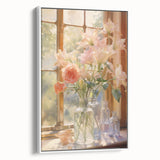 Vintage Botanical Art Prints: Flowers in the Window