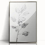 Vintage Botanical Art Print: Fiddle Leaf Plant in Black & White