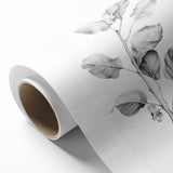 Vintage Botanical Art Print: Fiddle Leaf Plant in Black & White