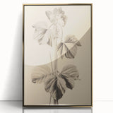 Vintage Botanical Art Print: Elegant Leaf Stem Illustration