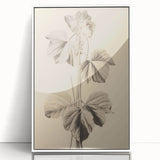 Vintage Botanical Art Print: Elegant Leaf Stem Illustration