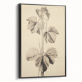 Vintage Botanical Art Print: Elegant Leaf Stem Illustration