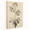 Vintage Botanical Art Print: Elegant Leaf Stem Illustration