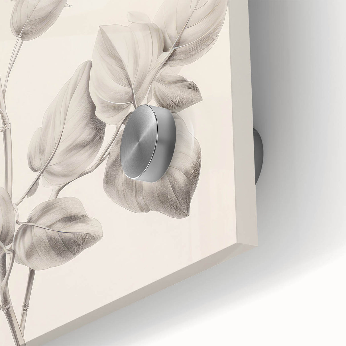 Vintage Botanical Art Print: Detailed Floral Leaf Illustration