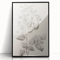 Vintage Botanical Art Print: Detailed Floral Leaf Illustration
