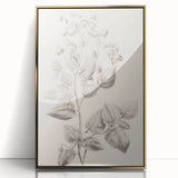 Vintage Botanical Art Print: Detailed Floral Leaf Illustration