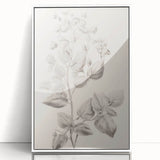Vintage Botanical Art Print: Detailed Floral Leaf Illustration
