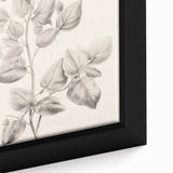 Vintage Botanical Art Print: Detailed Floral Leaf Illustration