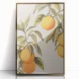 Vintage Botanical Art Print: Antique Lemon Tree Illustration