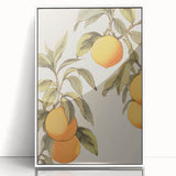 Vintage Botanical Art Print: Antique Lemon Tree Illustration