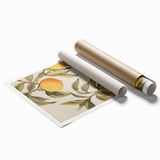 Vintage Botanical Art Print: Antique Lemon Tree Illustration