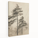 Vintage Botanical Art Print: Soft Tree Sketch Illustration