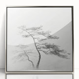 Vintage Botanical Art Print: Elegant Tree Sketch Illustration