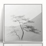 Vintage Botanical Art Print: Elegant Tree Sketch Illustration