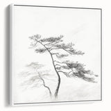 Vintage Botanical Art Print: Elegant Tree Sketch Illustration