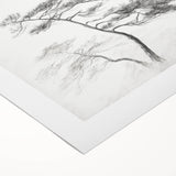 Vintage Botanical Art Print: Elegant Tree Sketch Illustration