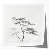 Vintage Botanical Art Print: Elegant Tree Sketch Illustration