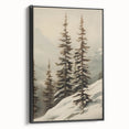 Vintage Winter Landscape Print – Botanical Nature Wall Art