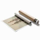 Vintage Winter Landscape Print – Botanical Nature Wall Art