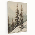 Vintage Winter Landscape Print – Botanical Nature Wall Art