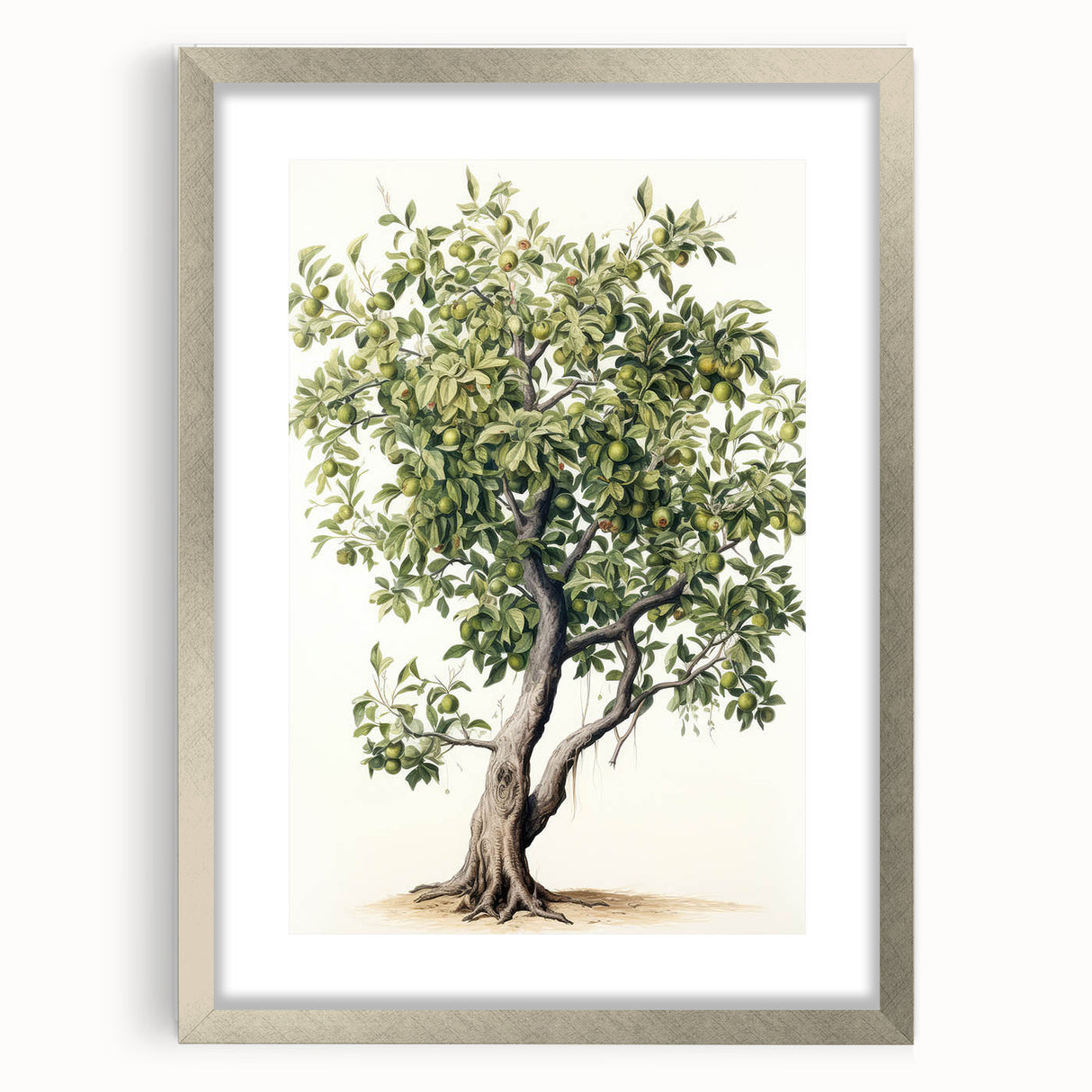 Vintage Botanical Fruit Tree Print – Classic Nature Wall Art