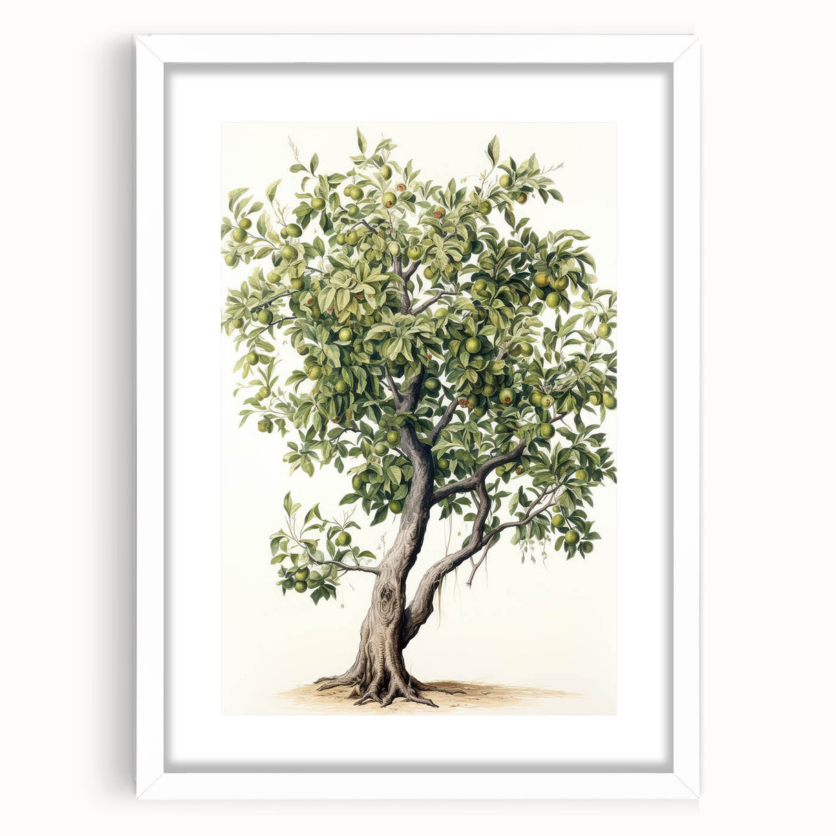 Vintage Botanical Fruit Tree Print – Classic Nature Wall Art