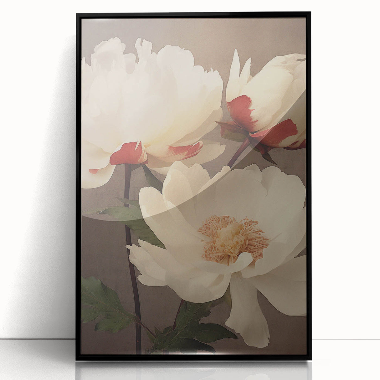 Vintage Peony Floral Print – Classic Botanical Wall Art