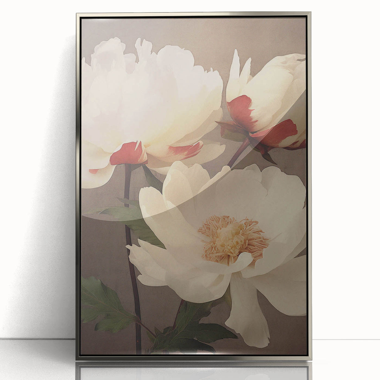 Vintage Peony Floral Print – Classic Botanical Wall Art
