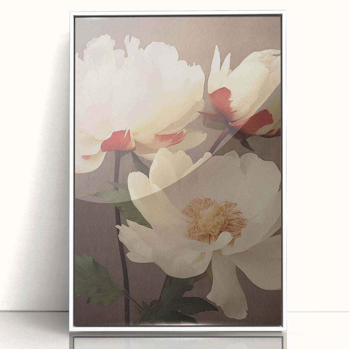 Vintage Peony Floral Print – Classic Botanical Wall Art