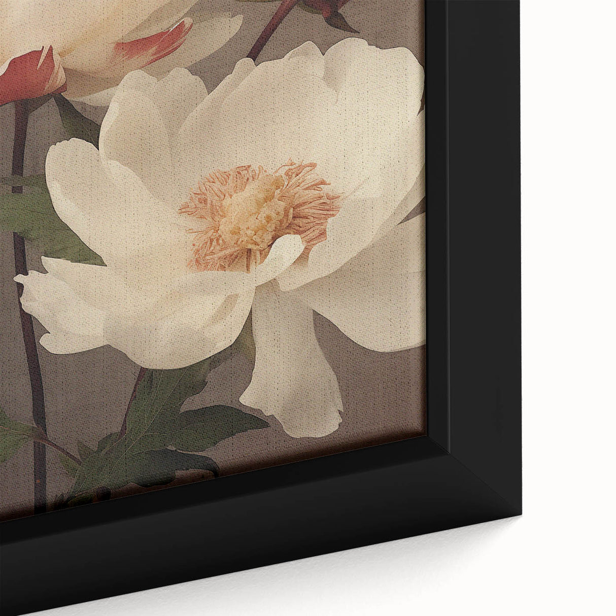 Vintage Peony Floral Print – Classic Botanical Wall Art