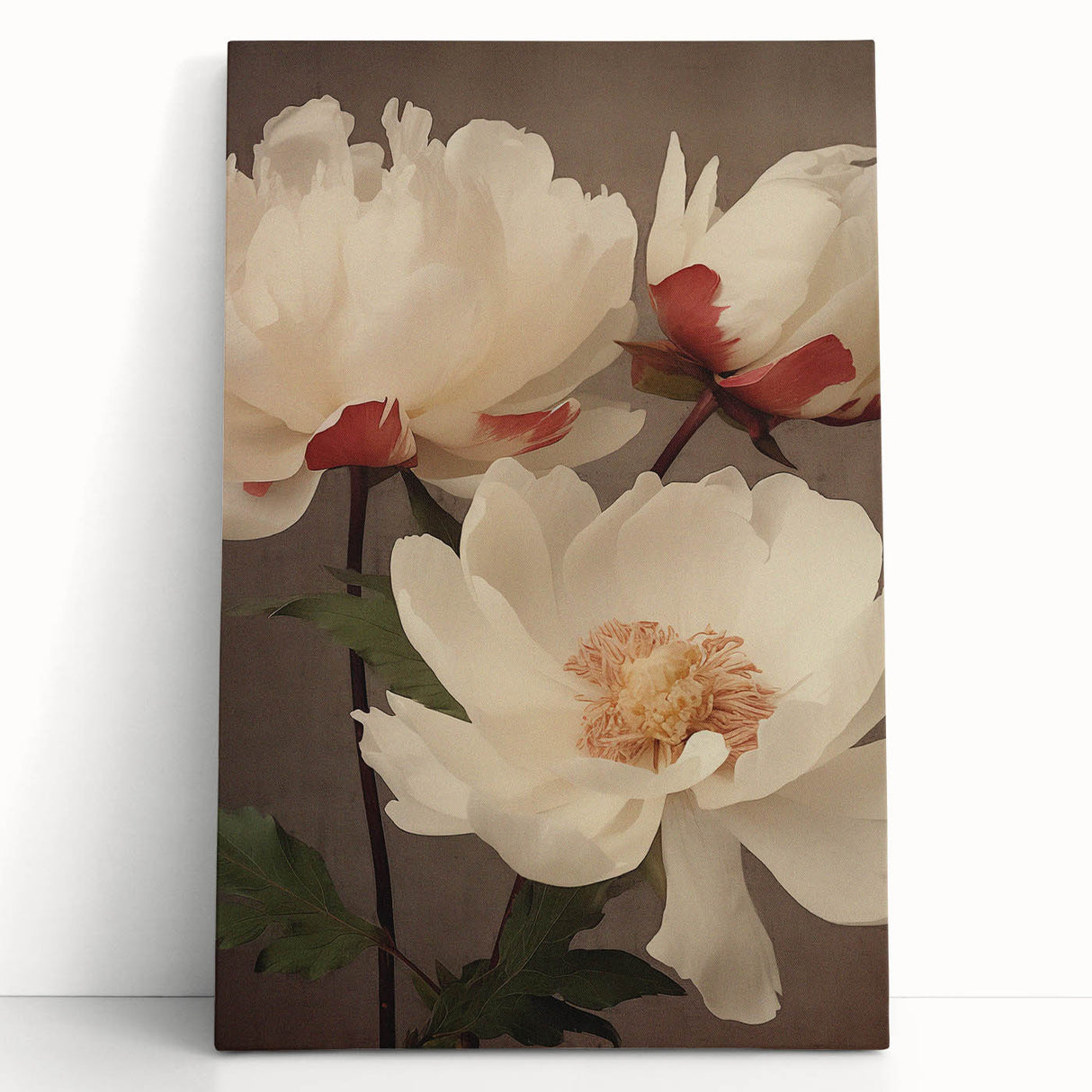Vintage Peony Floral Print – Classic Botanical Wall Art