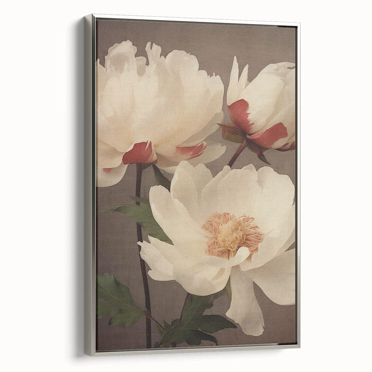 Vintage Peony Floral Print – Classic Botanical Wall Art