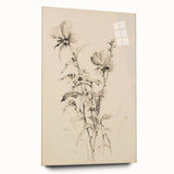 Vintage Botanical Art Prints - Antique Floral Illustrations in Black and White