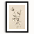 Vintage Botanical Art Prints - Antique Floral Illustrations in Black and White