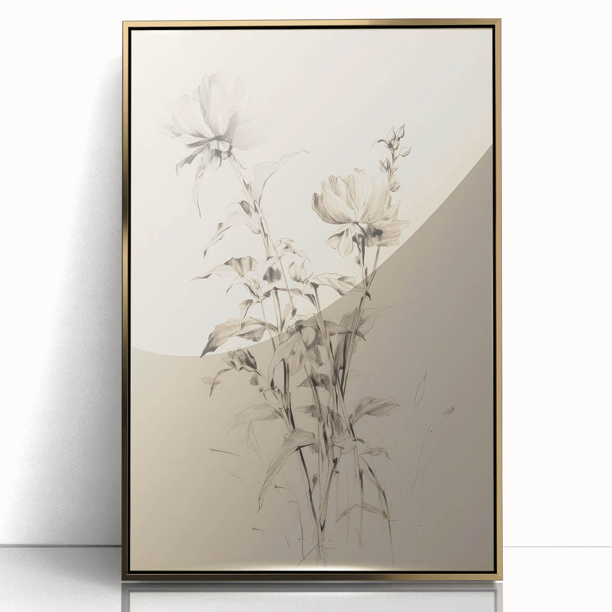 Vintage Botanical Art Prints - Antique Floral Illustrations in Black and White