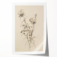 Vintage Botanical Art Prints - Antique Floral Illustrations in Black and White