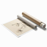 Vintage Botanical Art Prints - Antique Floral Illustrations in Black and White