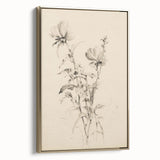 Vintage Botanical Art Prints - Antique Floral Illustrations in Black and White