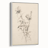 Vintage Botanical Art Prints - Antique Floral Illustrations in Black and White