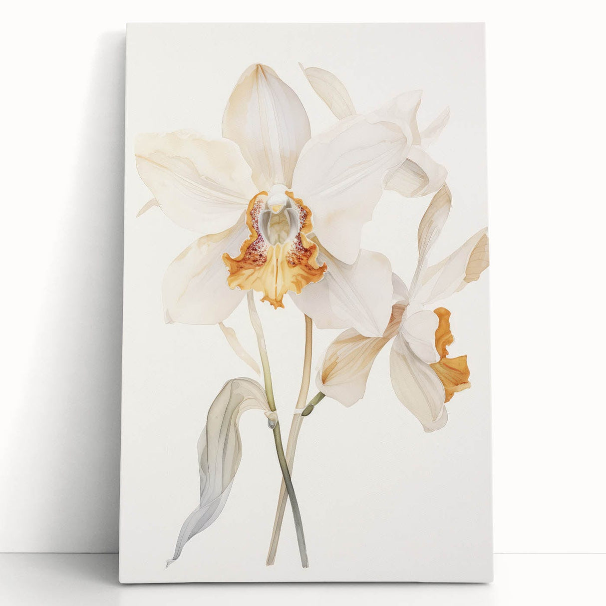Vintage Botanical Art Prints – Orchids in Bloom Illustration