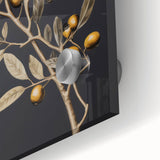 Vintage Botanical Art Prints – Olive Branch with Golden Olives