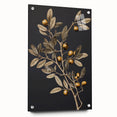 Vintage Botanical Art Prints – Olive Branch with Golden Olives