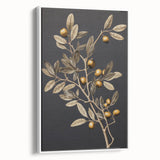 Vintage Botanical Art Prints – Olive Branch with Golden Olives