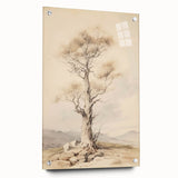 Vintage Botanical Art Prints – Solitary Tree Illustration