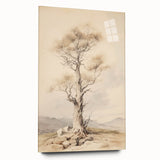 Vintage Botanical Art Prints – Solitary Tree Illustration