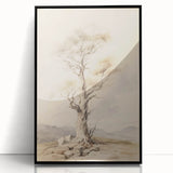 Vintage Botanical Art Prints – Solitary Tree Illustration