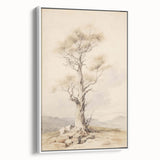 Vintage Botanical Art Prints – Solitary Tree Illustration