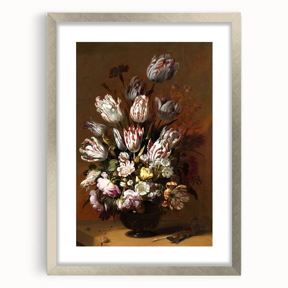 Vintage Floral Still Life Wall Art – Classic Tulips & Flowers
