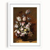 Vintage Floral Still Life Wall Art – Classic Tulips & Flowers